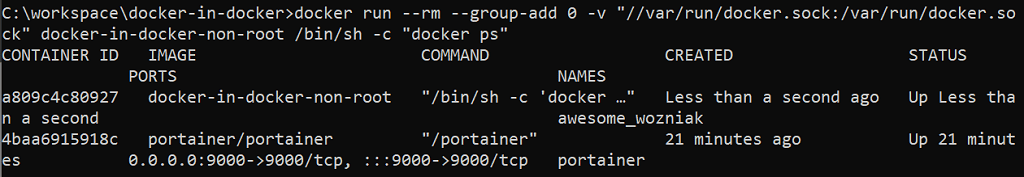 Running Docker in Docker as a non-root user
