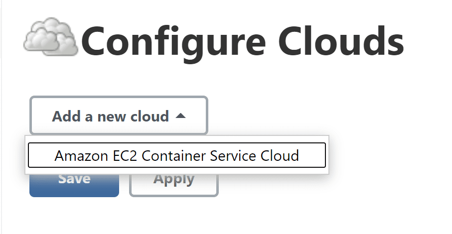 Configure clouds